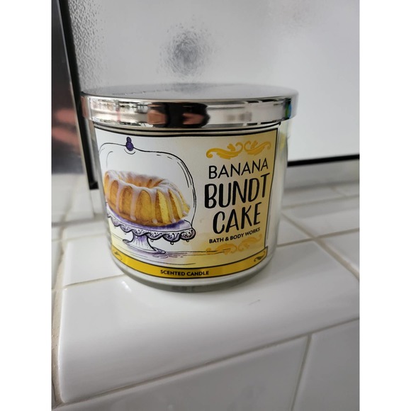 Bath & Body Works Accents Bath Body Works Banana Bundt Cake Candle